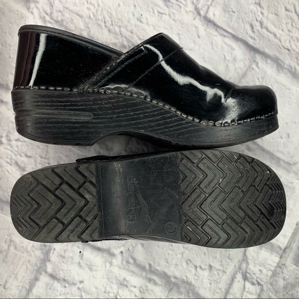 Dansko Glossy Black Clogs